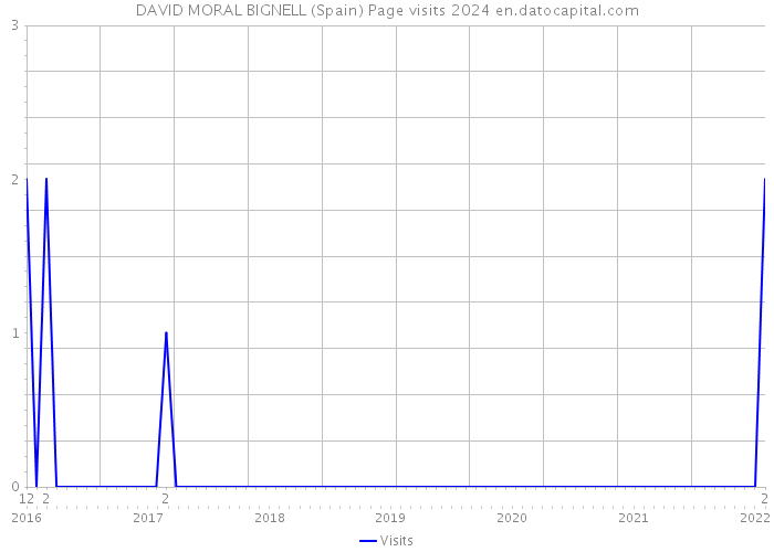DAVID MORAL BIGNELL (Spain) Page visits 2024 