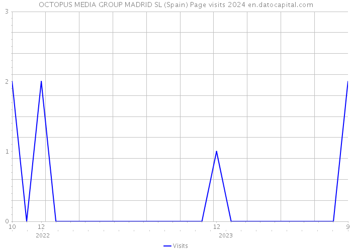 OCTOPUS MEDIA GROUP MADRID SL (Spain) Page visits 2024 