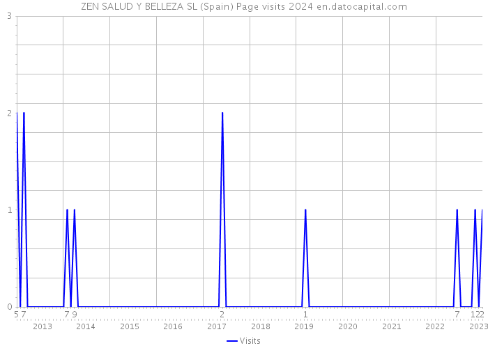 ZEN SALUD Y BELLEZA SL (Spain) Page visits 2024 