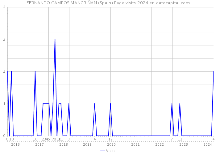 FERNANDO CAMPOS MANGRIÑAN (Spain) Page visits 2024 