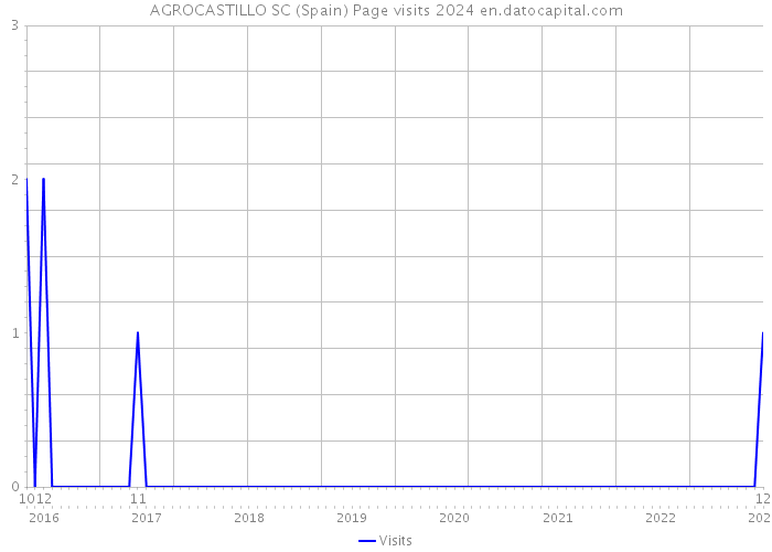 AGROCASTILLO SC (Spain) Page visits 2024 