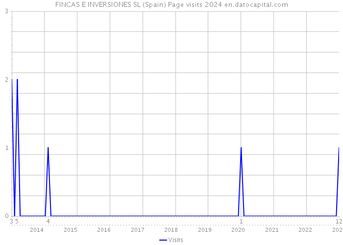 FINCAS E INVERSIONES SL (Spain) Page visits 2024 