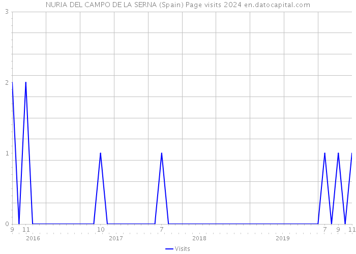 NURIA DEL CAMPO DE LA SERNA (Spain) Page visits 2024 