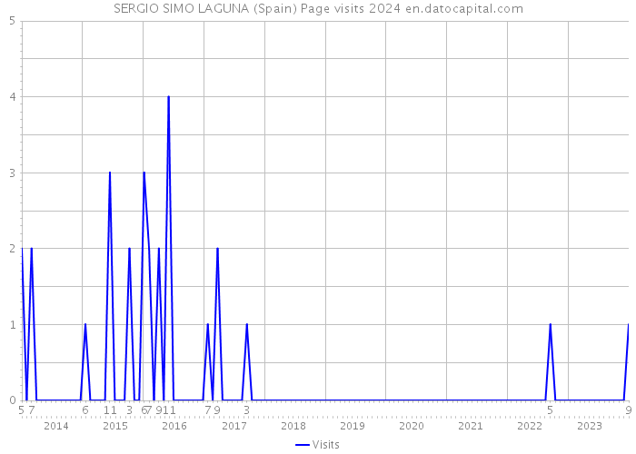 SERGIO SIMO LAGUNA (Spain) Page visits 2024 