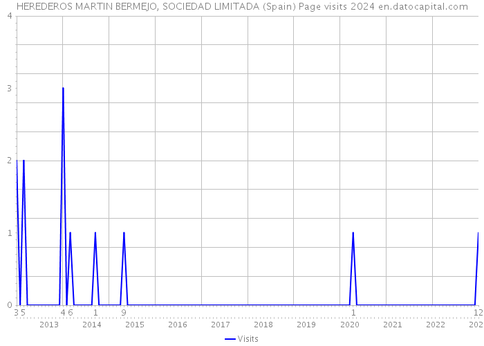 HEREDEROS MARTIN BERMEJO, SOCIEDAD LIMITADA (Spain) Page visits 2024 