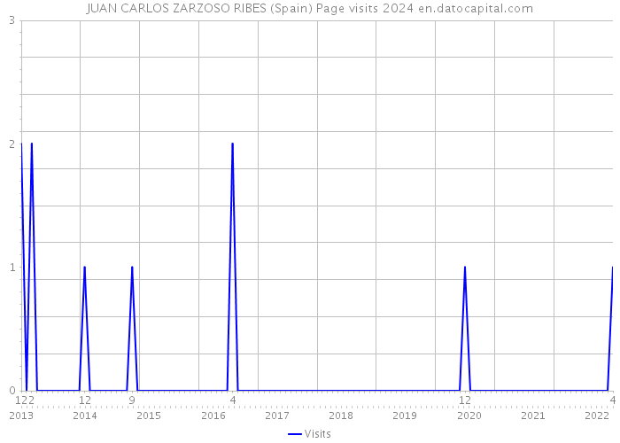 JUAN CARLOS ZARZOSO RIBES (Spain) Page visits 2024 