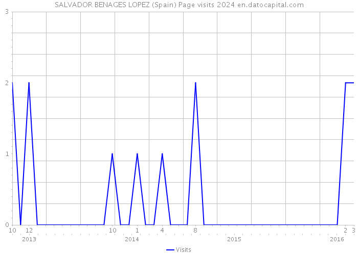 SALVADOR BENAGES LOPEZ (Spain) Page visits 2024 