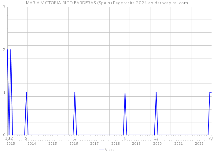 MARIA VICTORIA RICO BARDERAS (Spain) Page visits 2024 