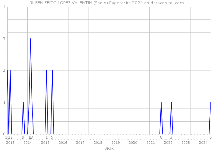 RUBEN FEITO LOPEZ VALENTIN (Spain) Page visits 2024 