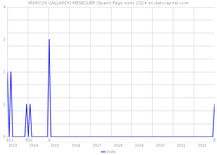 MARCOS GALLARDO MESEGUER (Spain) Page visits 2024 