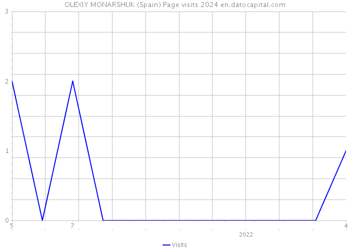 OLEXIY MONARSHUK (Spain) Page visits 2024 