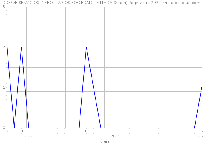 CORVE SERVICIOS INMOBILIARIOS SOCIEDAD LIMITADA (Spain) Page visits 2024 