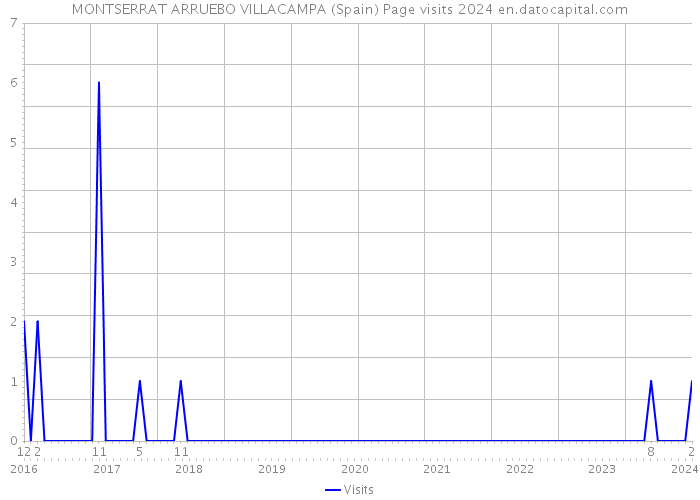 MONTSERRAT ARRUEBO VILLACAMPA (Spain) Page visits 2024 