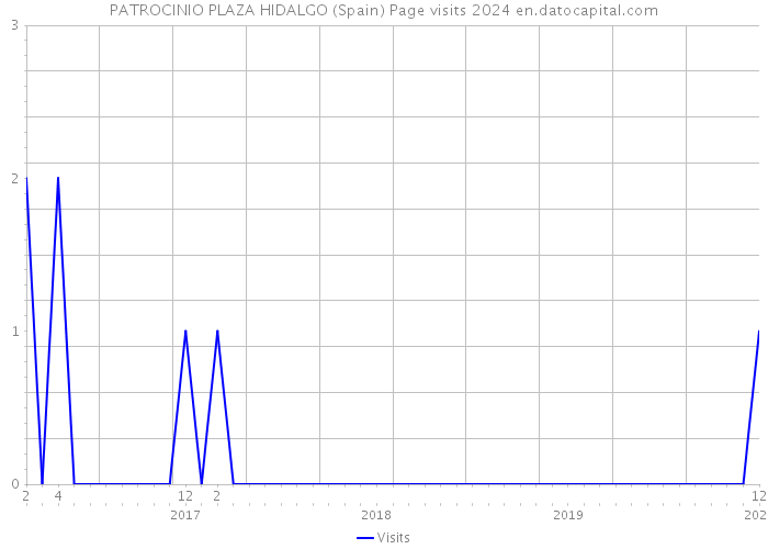 PATROCINIO PLAZA HIDALGO (Spain) Page visits 2024 