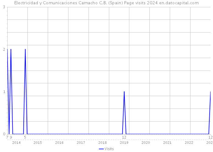 Electricidad y Comunicaciones Camacho C.B. (Spain) Page visits 2024 