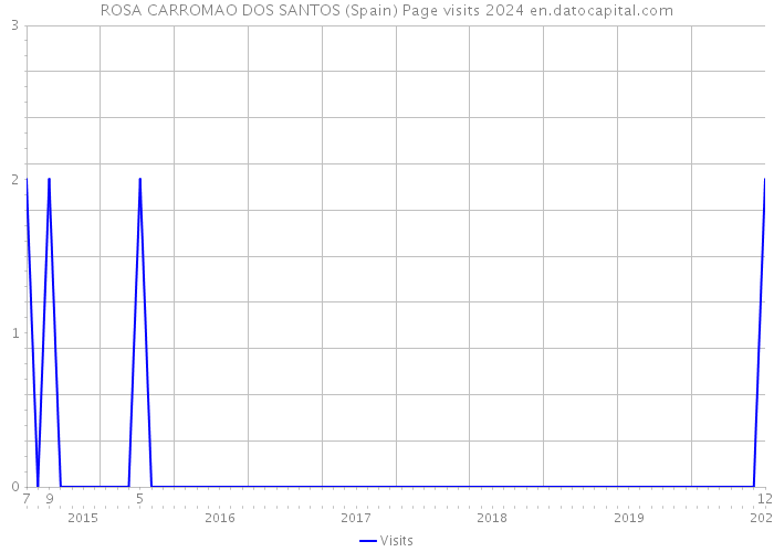 ROSA CARROMAO DOS SANTOS (Spain) Page visits 2024 