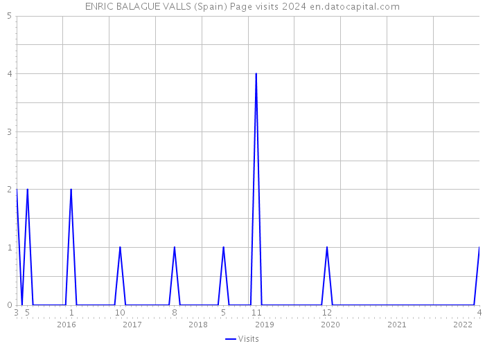 ENRIC BALAGUE VALLS (Spain) Page visits 2024 