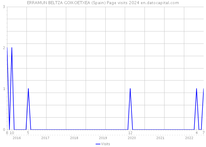 ERRAMUN BELTZA GOIKOETXEA (Spain) Page visits 2024 