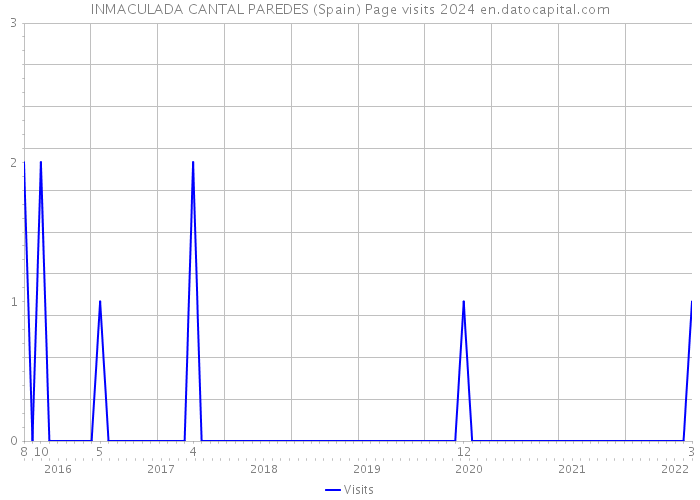 INMACULADA CANTAL PAREDES (Spain) Page visits 2024 