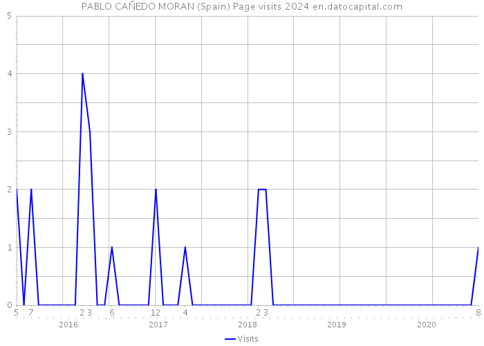 PABLO CAÑEDO MORAN (Spain) Page visits 2024 