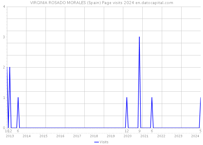 VIRGINIA ROSADO MORALES (Spain) Page visits 2024 