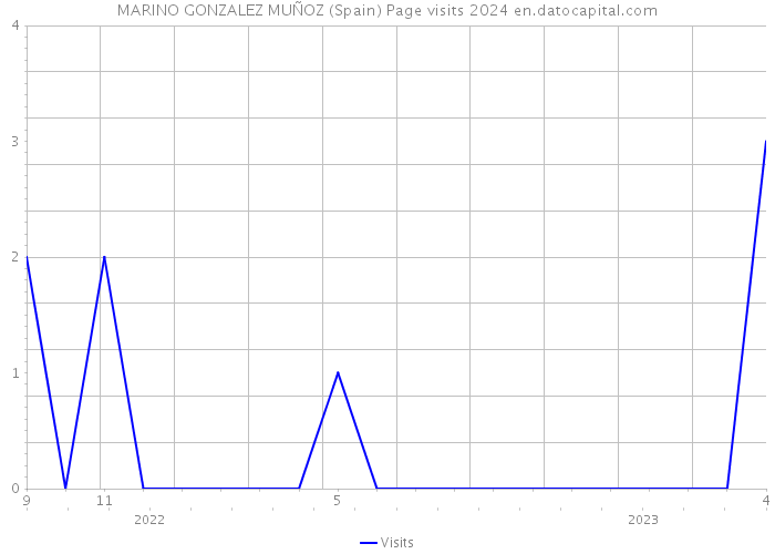 MARINO GONZALEZ MUÑOZ (Spain) Page visits 2024 