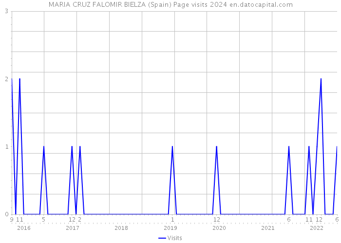 MARIA CRUZ FALOMIR BIELZA (Spain) Page visits 2024 