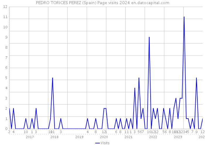 PEDRO TORICES PEREZ (Spain) Page visits 2024 