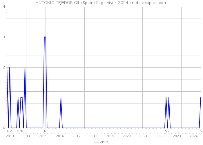 ANTONIO TEJEDOR GIL (Spain) Page visits 2024 