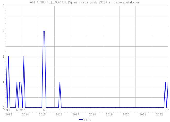 ANTONIO TEJEDOR GIL (Spain) Page visits 2024 