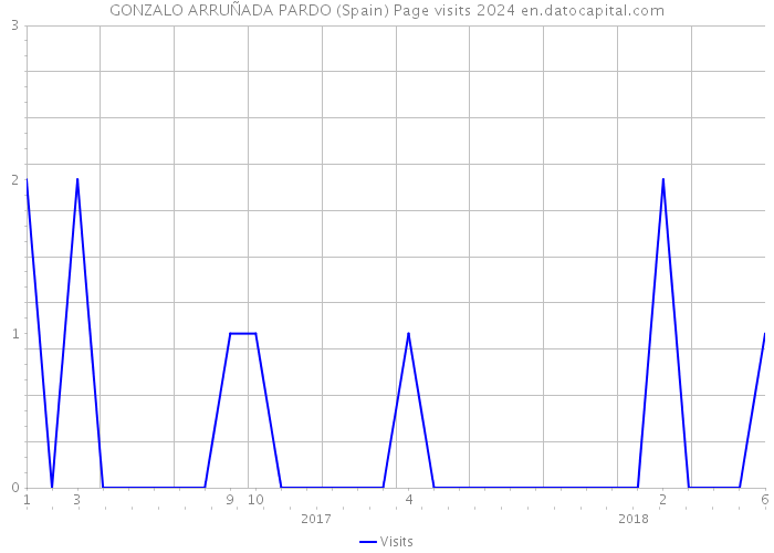 GONZALO ARRUÑADA PARDO (Spain) Page visits 2024 