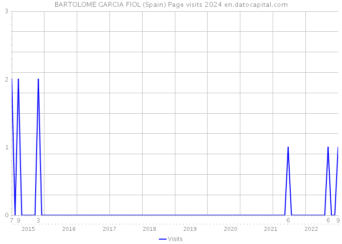 BARTOLOME GARCIA FIOL (Spain) Page visits 2024 