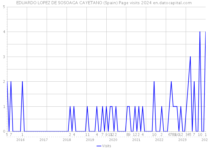 EDUARDO LOPEZ DE SOSOAGA CAYETANO (Spain) Page visits 2024 