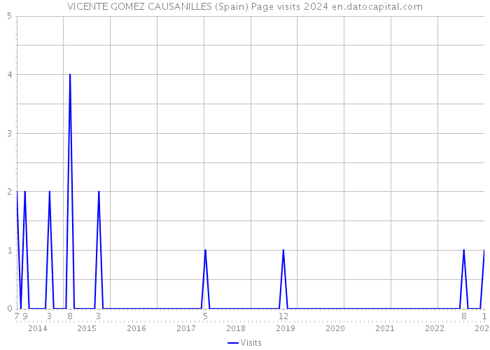 VICENTE GOMEZ CAUSANILLES (Spain) Page visits 2024 