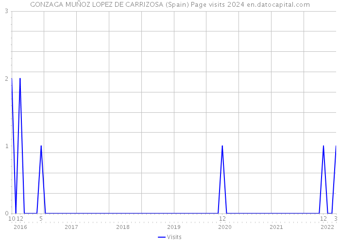 GONZAGA MUÑOZ LOPEZ DE CARRIZOSA (Spain) Page visits 2024 