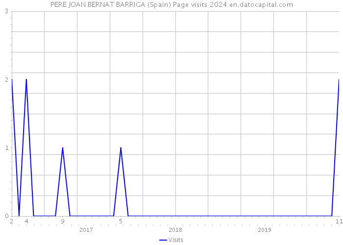 PERE JOAN BERNAT BARRIGA (Spain) Page visits 2024 