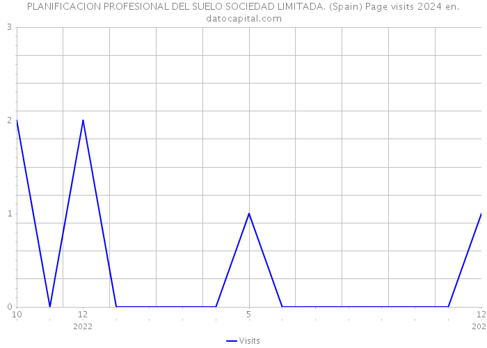 PLANIFICACION PROFESIONAL DEL SUELO SOCIEDAD LIMITADA. (Spain) Page visits 2024 