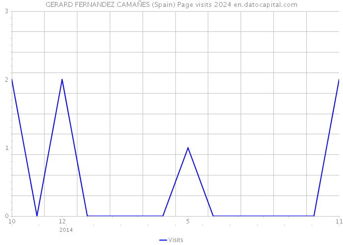 GERARD FERNANDEZ CAMAÑES (Spain) Page visits 2024 