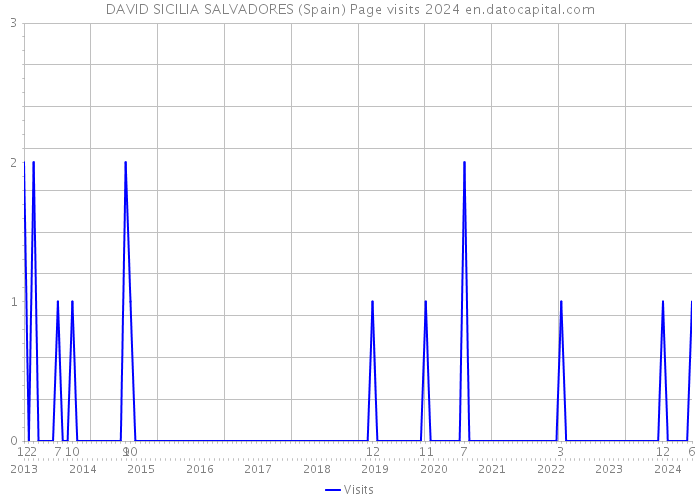 DAVID SICILIA SALVADORES (Spain) Page visits 2024 