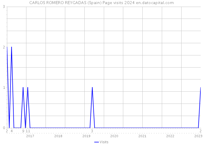 CARLOS ROMERO REYGADAS (Spain) Page visits 2024 