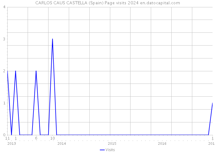 CARLOS CAUS CASTELLA (Spain) Page visits 2024 