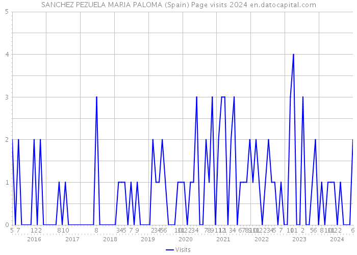 SANCHEZ PEZUELA MARIA PALOMA (Spain) Page visits 2024 