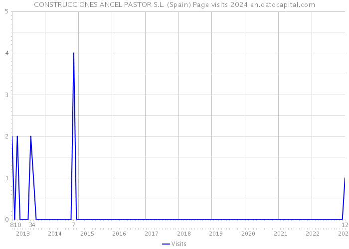 CONSTRUCCIONES ANGEL PASTOR S.L. (Spain) Page visits 2024 