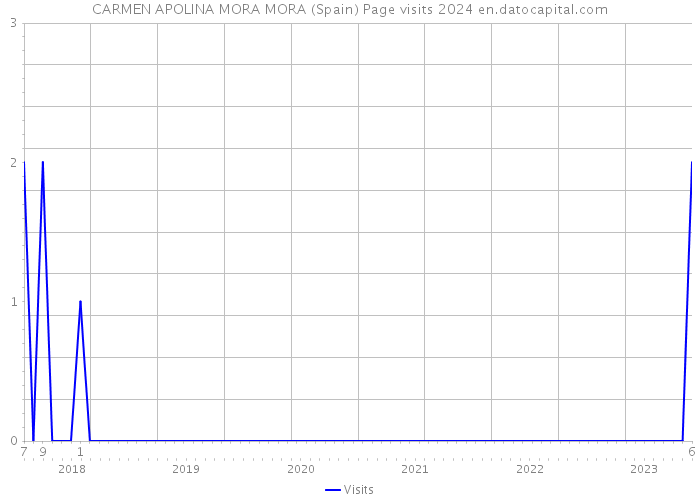 CARMEN APOLINA MORA MORA (Spain) Page visits 2024 