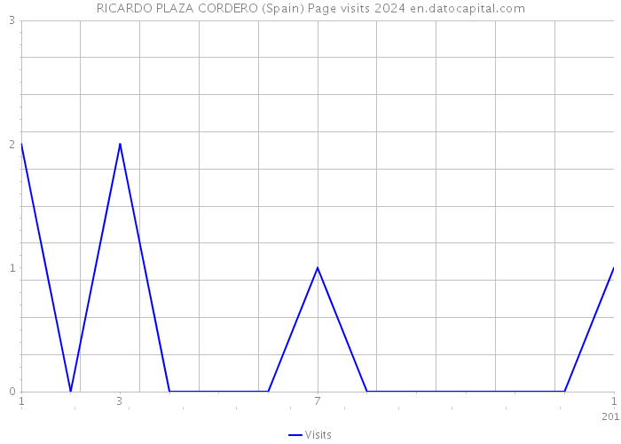 RICARDO PLAZA CORDERO (Spain) Page visits 2024 