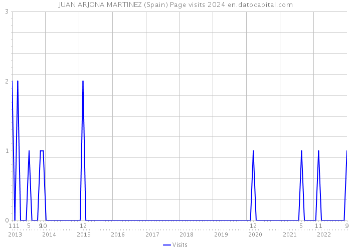 JUAN ARJONA MARTINEZ (Spain) Page visits 2024 