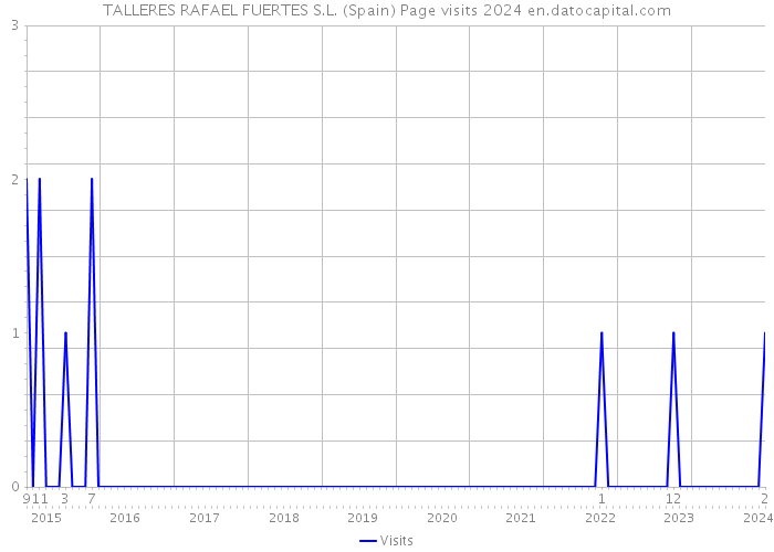 TALLERES RAFAEL FUERTES S.L. (Spain) Page visits 2024 