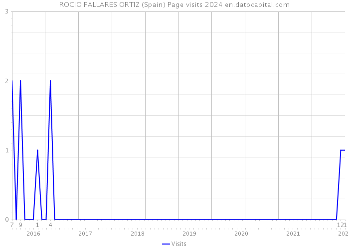 ROCIO PALLARES ORTIZ (Spain) Page visits 2024 