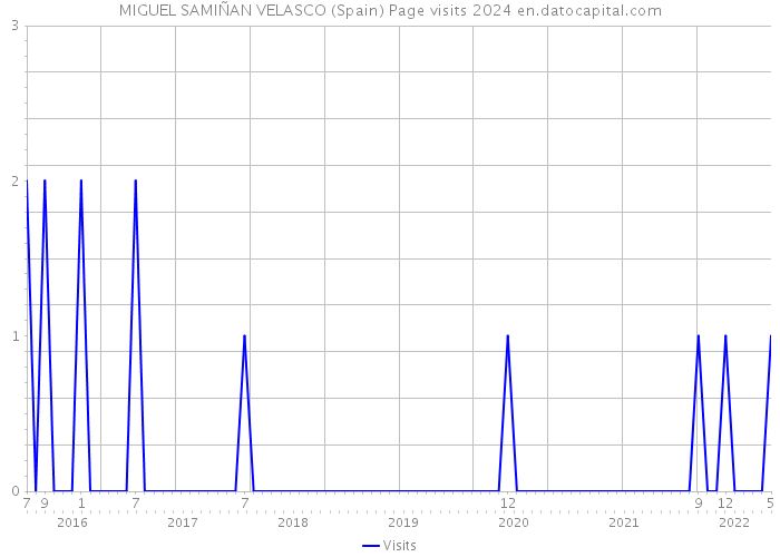 MIGUEL SAMIÑAN VELASCO (Spain) Page visits 2024 
