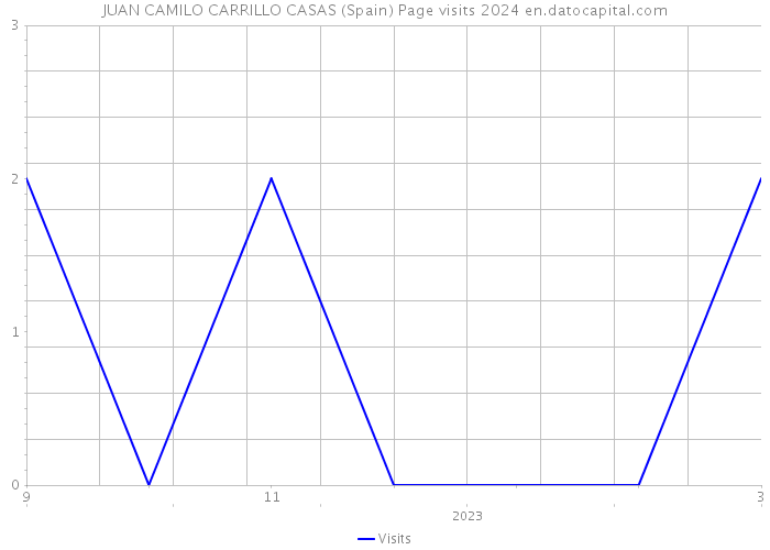 JUAN CAMILO CARRILLO CASAS (Spain) Page visits 2024 